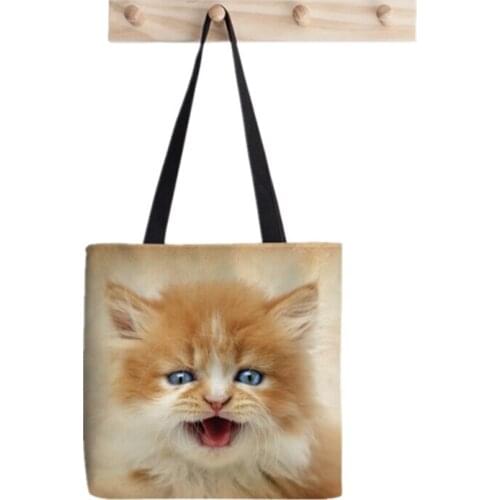 Women Shopper bag Where is my dinner Printed Kawaii Bag Harajuku Shopping Canvas Shopper Bag girl handbag Tote Shoulder Lady Bag