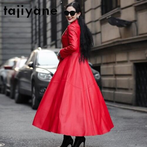 Tajiyane Women Korean Autumn Clothes Woman Real Leather Jackets Female Genuine Sheepskin Coats Long Clothes Mujer Chaqueta TN814