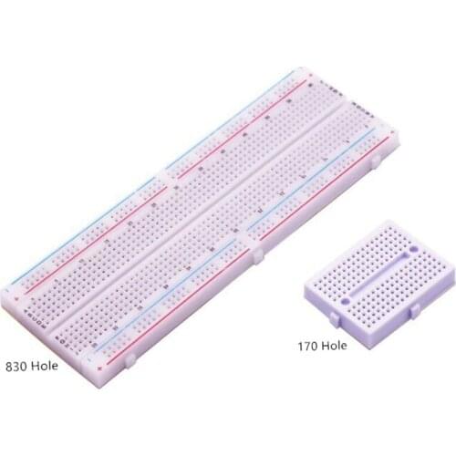 2pcs/lot Electronic Breadboard 830 Point PCB Board MB102 Test Development Board DIY Kit for Arduino