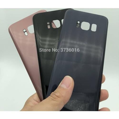 2pcs High copy Back Cover Housing case for Phone Galaxy S8 G950 damaged back battery door Cover replacement repair