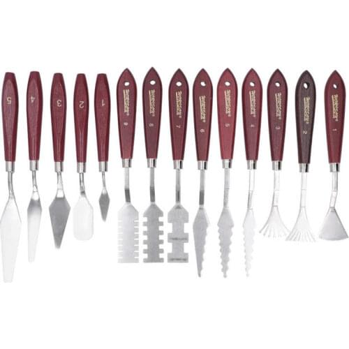 Stainless Steel Spatula Palette Knife Set for Oil Painting Acrylic Mixing Scraper