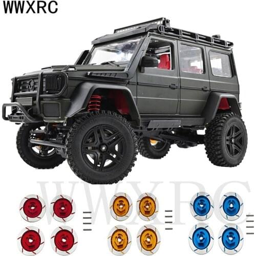 4PCS Metal Brake Disc Caliper Tire Modification for MN86 MN86S MN86K MN86KS RC Car Spare Parts Upgrade