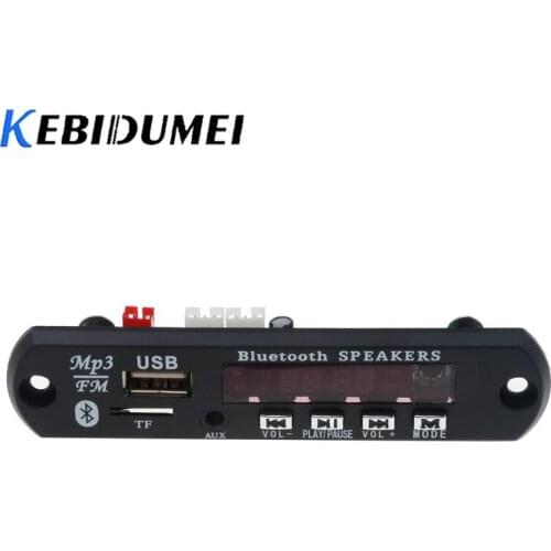 Kebidumei 2017 NEW Wireless Bluetooth MP3 Player WMA Decoder Board Audio Module USB TF Radio For Car Kit High Performance