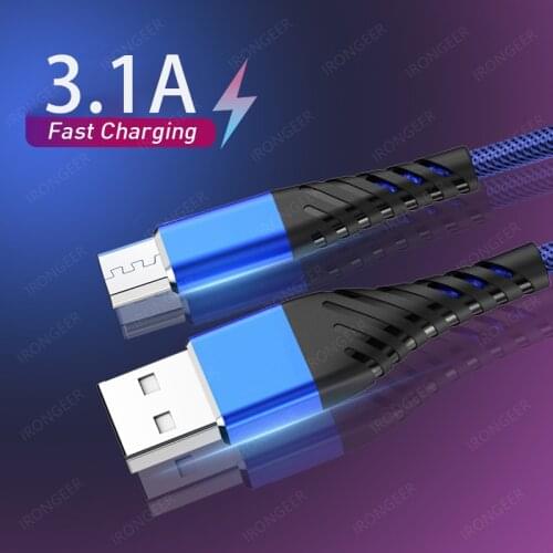 Fast Charging Micro USB Cable Data Cord Charger Adapter For Samsung S7 S6 Xiaomi Huawei Android Mobile Phone Microusb Cable Wire