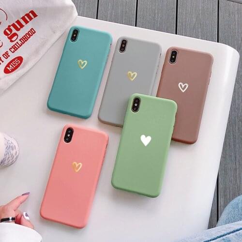 Case For Huawei P Smart Y6 Y7 Y9 Prime 2019 P20 P30 P40 Mate 20 Honor 8X 10 Lite 20 Pro 10i 20i Love Heart Candy Silicone Cover