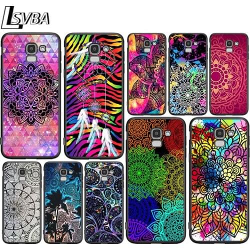 Mandala Flower for Samsung Galaxy J2 J3 J4 Core J5 J6 J7 J8 Prime duo Plus 2018 2017 2016 Silicone Phone Cover