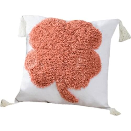 Boho Tufted Decorative Throw Pillow Cover Modern Soft Cushion Case for Couch Sofa Car Bedroom Living Room Hotel 18x18 Inch