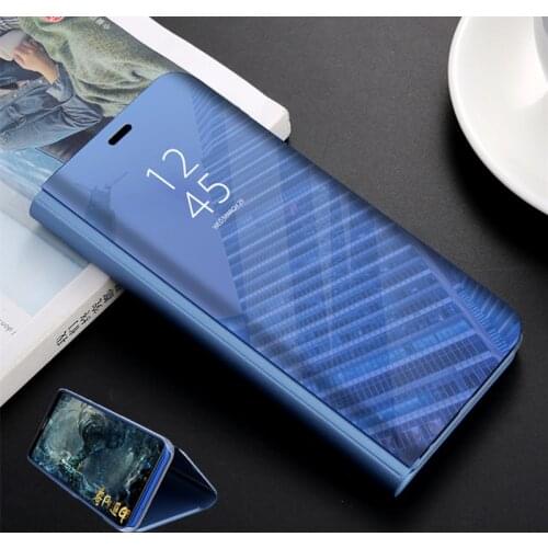 For Xiaomi Redmi Note 7 5 6 Redmi 7A GO 5 Plus 4X K20 Mi A3 A2 Lite 8 9 SE Mi 9T Pro Flip Luxury Clear Mirror Smart View Case