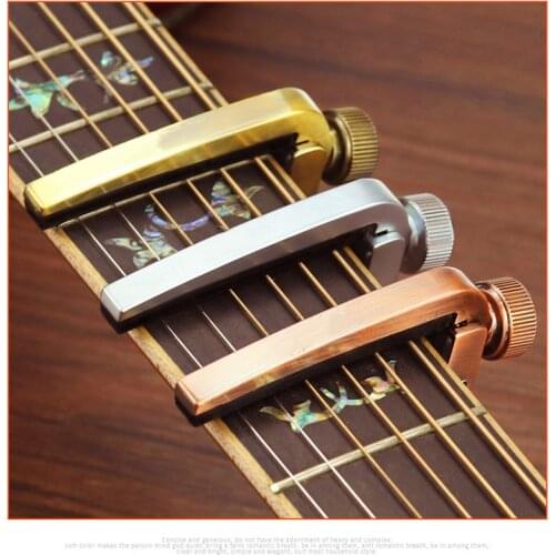Electric Acoustic Guitar Capo Bass Violin Ukulele Guitar Capos Capotraste Single-handed Tune Clamp Trigger - 3 Colors Metal Capo