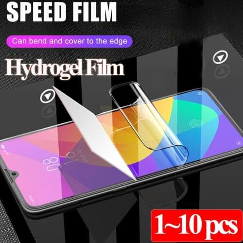 10pcs Screen Protector Hydrogel Film For Xiaomi mi a3 mi9 t pro Protective Film For Xiaomi mi 10 pro mia3 mi9t pro film Not Glas
