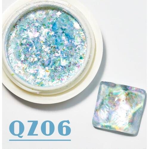 Crystal Fire Opal Flakes Nail Sequins Purple Holographic Glitter DIY Chrome Powder for Spring Nails Manicure Paillettes