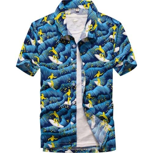 Summer Fashion Mens Hawaiian Shirt Short Sleeve Button Coconut Tree 3D Full Print Unisex Harajuku Casual Beach Aloha Shirt