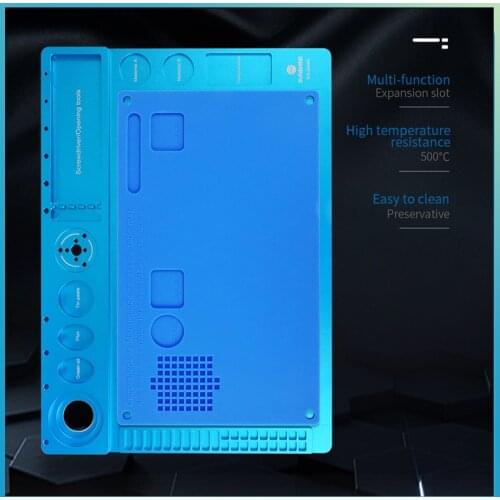 SUNSHINE Multifunctional Aluminum Alloy Pad for Microscope High Heat Resistant Maintenance Mat For Phone Repair Platform