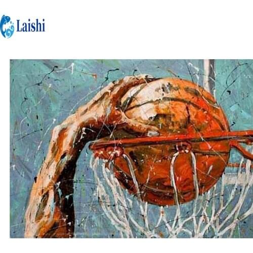 DIY 5D Basketball hoop Full Drill Square Diamond Diamond Painting Diamond Embroidery Cross Stitch Rhinestone Mosaic Painting