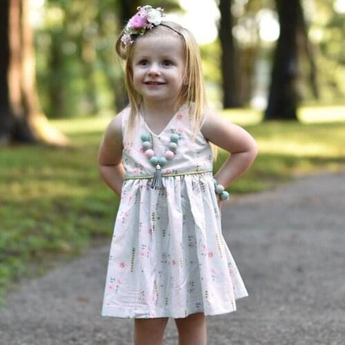 New Summer Girls Birthday Dresses Vestido flower white dress Party Princess Evening Dress Baby Girl Outfit INS