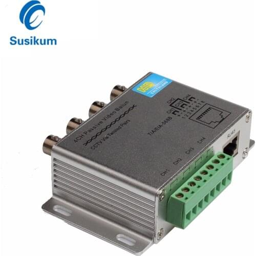 4CH 8CH CCTV Passive Video Balun For TVI CVI AHD Camera Via Twisted Pairs UTP Video Balun Transceiver BNC To RJ45