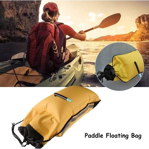 Paddle Floating Bag Canoe Kayak Inflatable Boat Paddle Float Safety Bag With Quick Release Buckle Kayak Boat Accessories 64-0042