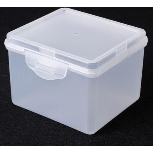 Rectangular Plastic Clear Storage Box Jewelry Beads Collection Container Organizer 9.4*8.4*6.5cm