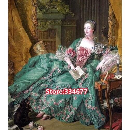 Needlework Crafts 14CT Counted Unprinted For Embroidery DIY Quality Portrait of lady Ponpadu Noble Cross Stitch Kits Arts