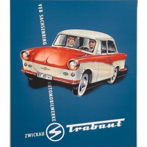 Trabant Vintage Garage Advertisement Metal Tin Sign Poster Wall Plaque