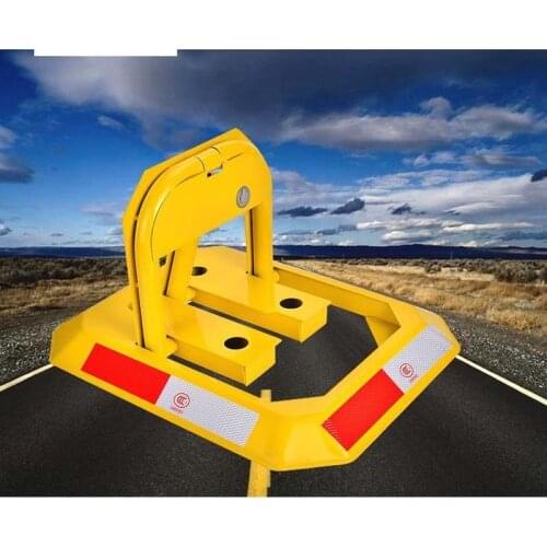 High Quality Octagon Yellow Heavy Resistance Strong Anti-Pressure Manual Car Parking Barrier blocker Lock for Parking Lot space