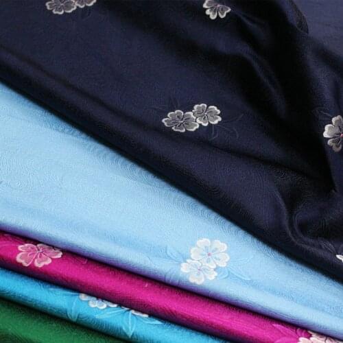Width 29'' Chinese Style Jacquard Brocade Fabric By The Half Yard For Cheongsam Tang Costume Childrens Wear Material
