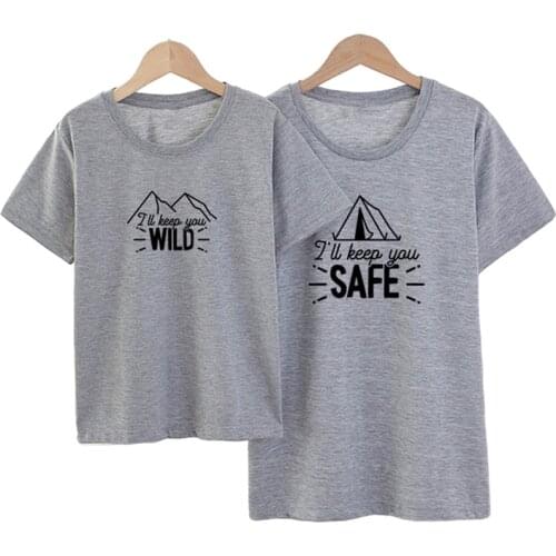 2021 Family Matching Clothes Mother Father Daughter Son Kids Baby T-shirt Parent-child Safe Wild Print T-shirt Short Sleeve Tops