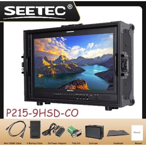 21.5" IPS Full HD 1920x1080 Carry-on Broadcast Director Monitor with 3G-SDI HDMI AV YPbPr P215-9HSD-CO