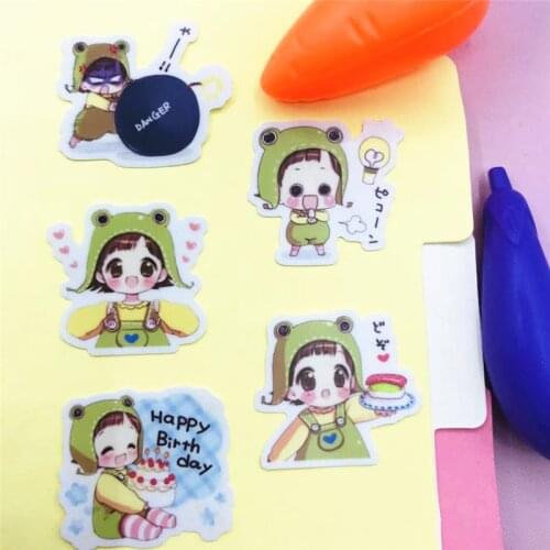 40 cute anime stickers crafts scrapbook decoration stickers DIY cute stationery
