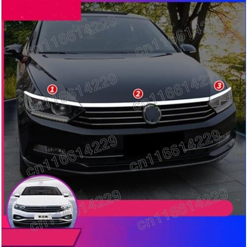 For VW Volkswagen Passat B8 sedan Variant 2017 2018 2019-2021 FRONT HOOD BONNET GRILL LIP MOLDING COVER TRIM BAR GARNISH MESH