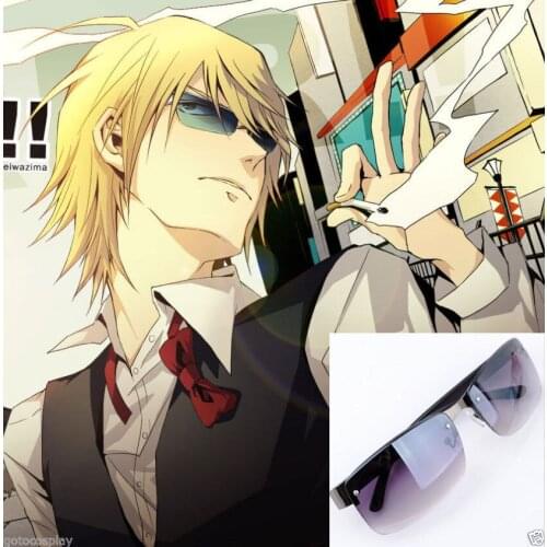 DuRaRaRa!! Heiwajima Shizuo Sunglasses Glasses Sfumatura Anime Cosplay Prop Free shipping
