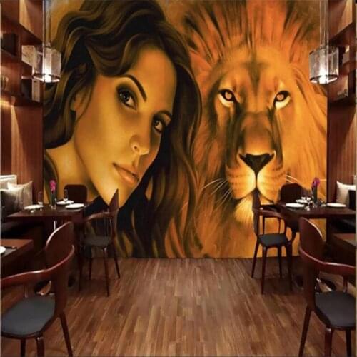 Beauty and the beast series bar ktv background wall professional production murals wholesale wallpaper custom poster photo wall