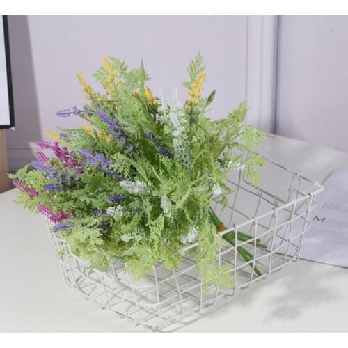 Interior decoration simulation plastic flower planting hair hanging frost lavender restaurant hotel study room
