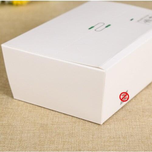 Custom pure white cardboard flat fold up storage paper jewelry box,makeup eyeshadow palette packaging box ---DH10699