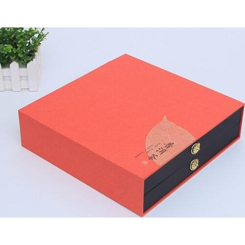 Custom luxury rigid paperboard jewelry packaging gift box for Earrings necklace packing ---XP0581
