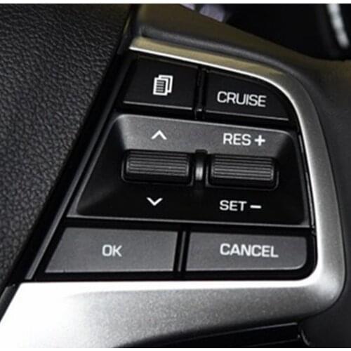 For Hyundai Elantra AD Solaris 2017 2018 1.6L Car Cruise Control Steering Wheel Buttons Switch Black