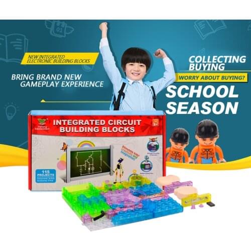 Electronic constructor building block designer kits for kids,discover electronic science project circuit kit education block