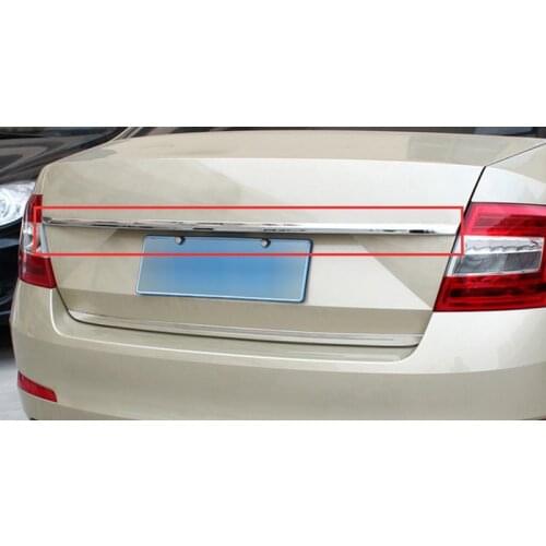 Sedan 1pcs Stainless Rear Trunk Lid Cover Fit For Skoda Octavia MK3 A7 2015 2016