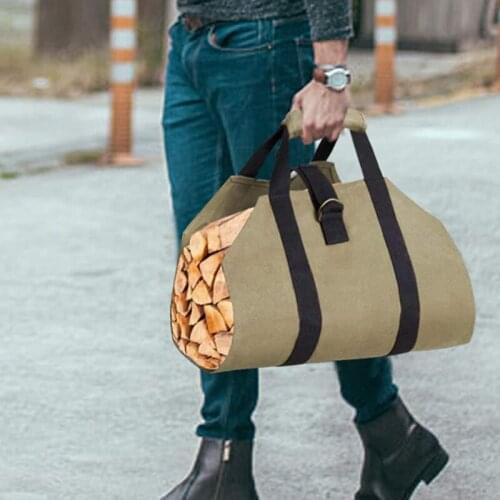 Outdoor Multifunctional Portable Firewood Log Storage Bag 600d Oxford Cloth Handbag SCIE999