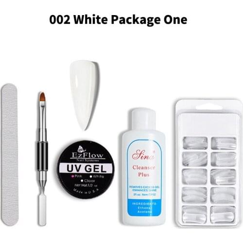 Nail extension gel set solid UV gel nail painless paper holder crystal model nail quick extension gel