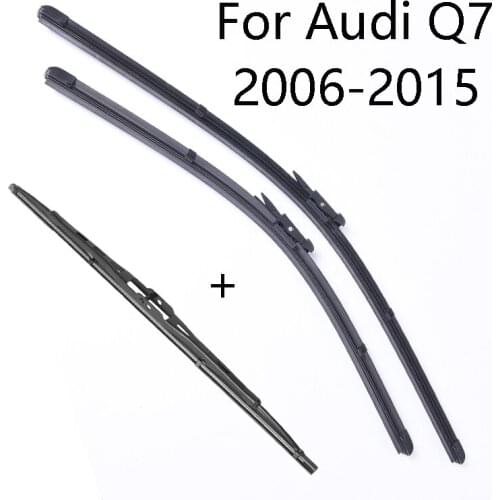 Front & Rear Wipers Blades For Audi Q7 From 2006 2007 2008 2009 2010 2011 2012 2013 to 2019 years Car Windshield Wiper blades