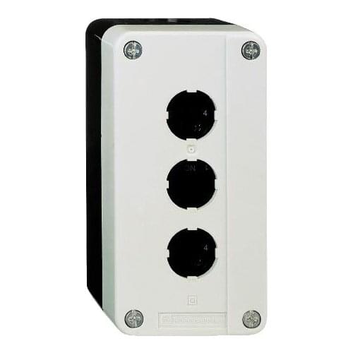 XALB03C 3 hole 22 mm Ø IP65 protection plastic white empty control station