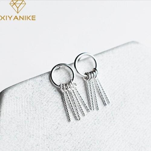 XIYANIKE 925 Sterling Silver Prevent Allergy Tassel Earrings Charm Women Wedding Party Jewelry Fashion Handmade Accessories