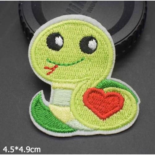 Lovely Cartoon Animal Snake Chick Pig Cow Mouse Iron on Embroidered Cloth Clothes Patch For Clothing Girls Boy Wholesale