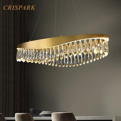 Spiral Crystal Chandelier Light LED Modern Luxury Lustre Cristal Round Ceiling Lamp Nordic Art Deco for Living Room Hotel Villa