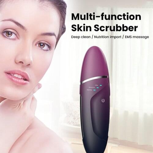 Ultrasonic Skin Scrubber Cleansing Blackhead Cavitation Peeling Shovel Ultrasonic Face Cleanser Face Massager Skin Care