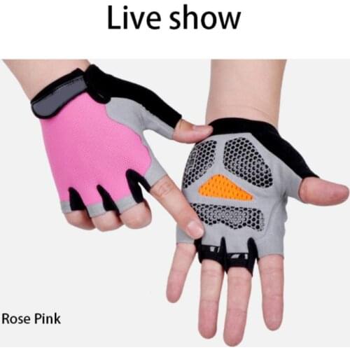 Half Finger Cycling Gloves Anti-Slip Anti-sweat Bicycle Left-Right Hand Gloves Anti Shock MTB Road Bike Sports Fitness Gloves