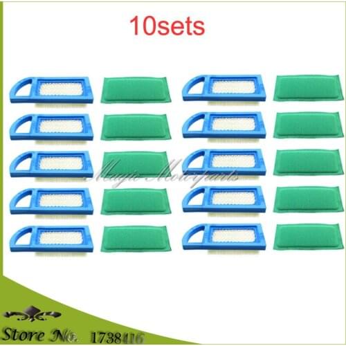10x Air Filter For Briggs Stratton 613022 650821 697152 698413 797007 794421 5079 4213 697292 4212 21A902 21A907 21A977 21B902