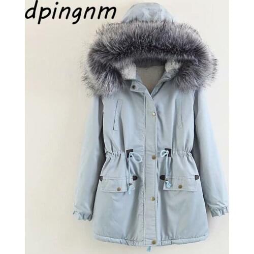 Winter Jacket Women Thick Warm Hooded Parka Mujer Cotton Padded Coat Long Paragraph Plus Size 2xl Slim Jacket Female