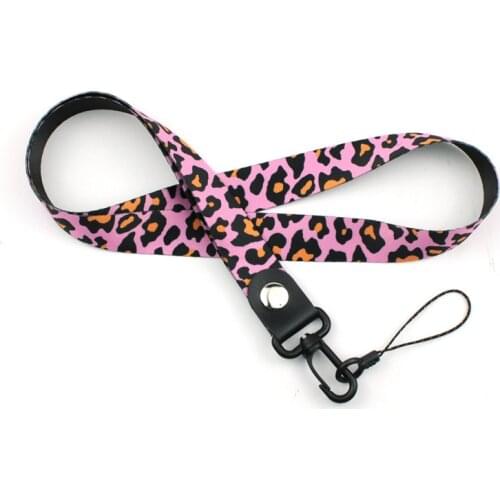 1PC Leopard Phone Straps Lanyard for Cheetah ID Card Keychain Phone Neck Straps Keyring Smartphone Neck Wrist Lanyards